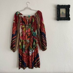 Rare FARM Rio Birds of Paradise Midi Sz M